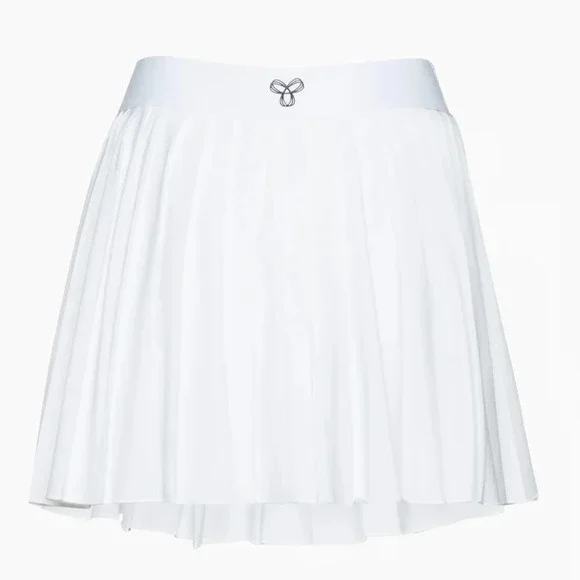 Aritzia  Tna Action Pleated Tennis Skirt Built in Shorts White Size Small - Picture 3 of 7